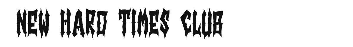 New Hard Times Club font preview