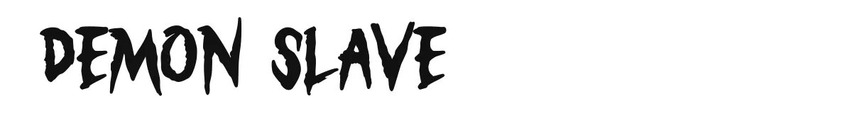 Demon Slave original font preview
