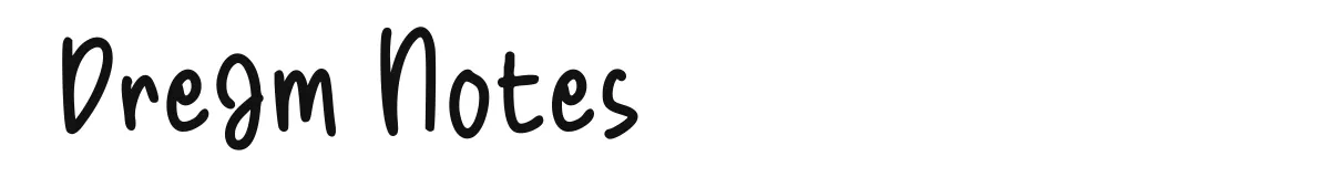 Dream Notes font preview