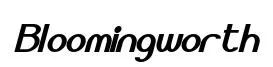Bloomingworth Bold Italic preview