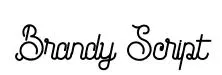 Brandy Script original font preview