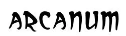 Arcanum original font preview