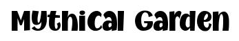Mythical Garden original font preview