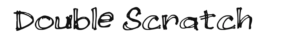 Double Scratch font preview
