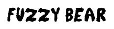 Fuzzy Bear original font preview