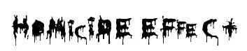 HoMicIDE EFfeCt original font preview