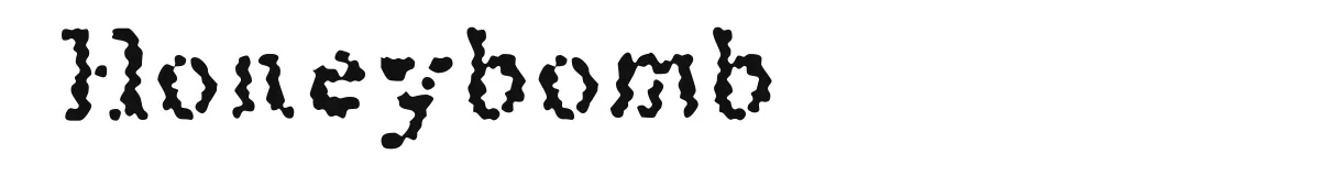 Honeybomb original font preview
