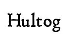 Hultog original font preview