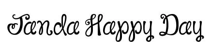 Janda Happy Day original font preview