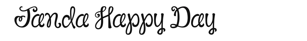 Janda Happy Day font preview
