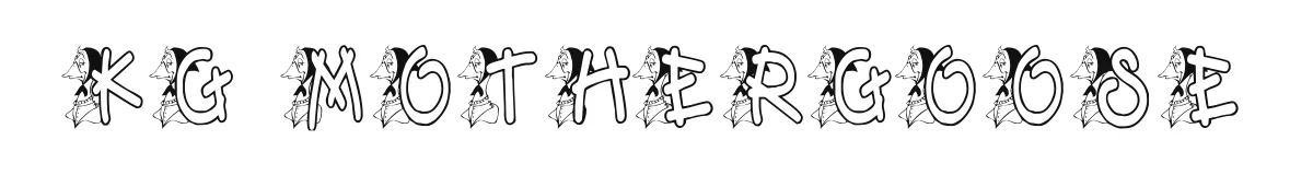 KG MOTHERGOOSE original font preview