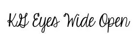 KG Eyes Wide Open original font preview