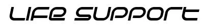 Life Support original font preview