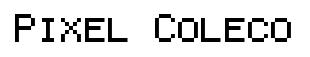 Pixel Coleco original font preview