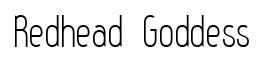 Redhead Goddess original font preview