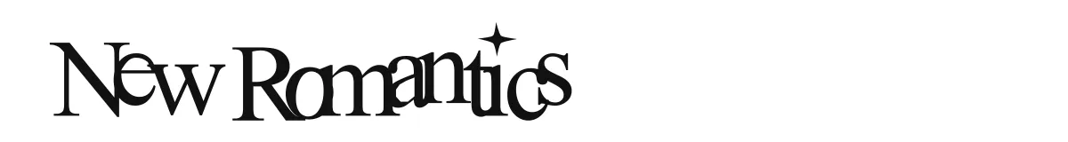 New Romantics font preview