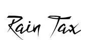 Rain Tax original font preview