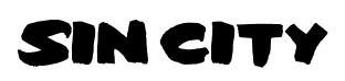Sin City original font preview