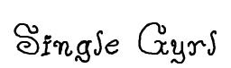 Single Gyrl original font preview