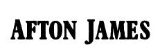 Afton James original font preview