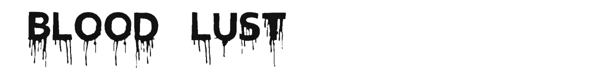 Blood Lust font preview