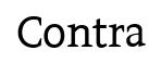 Contra original font preview