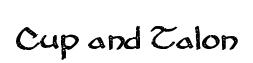 Cup and Talon original font preview