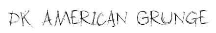 DK American Grunge original font preview