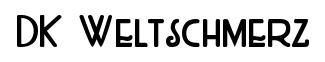 DK Weltschmerz original font preview