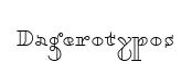 Dagerotypos original font preview