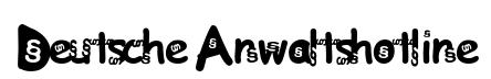 Deutsche Anwaltshotline original font preview