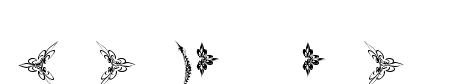 Eutemia Ornaments original font preview