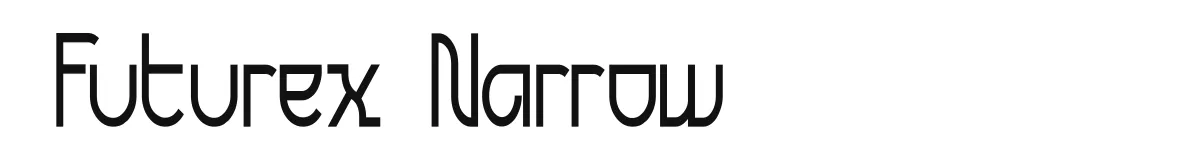 Futurex Narrow original font preview