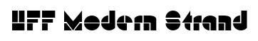HFF Modern Strand original font preview