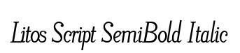 Litos Script SemiBold Italic