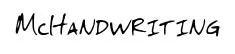 McHandwriting original font preview