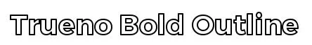 Trueno Bold Outline