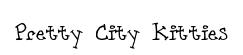 Pretty City Kitties original font preview