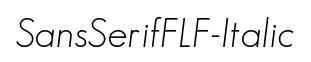 SansSerifFLF-Italic