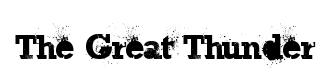 The Great Thunder original font preview