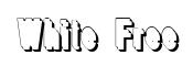 White Free original font preview
