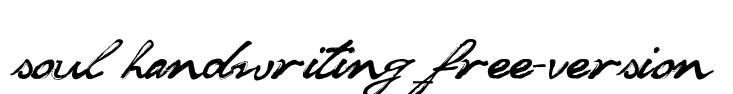 soul handwriting_free-version