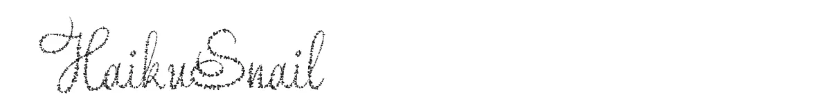 HaikuSnail original font preview