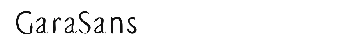 GaraSans original font preview
