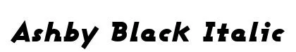 Ashby Black Italic