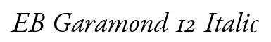 EB Garamond 12 Italic