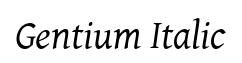 Gentium Italic