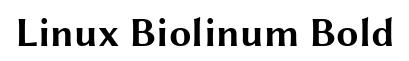 Linux Biolinum Bold