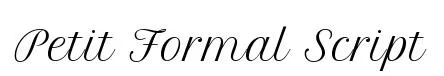 Petit Formal Script