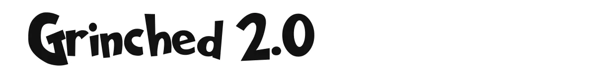 Grinched 2.0 original font preview